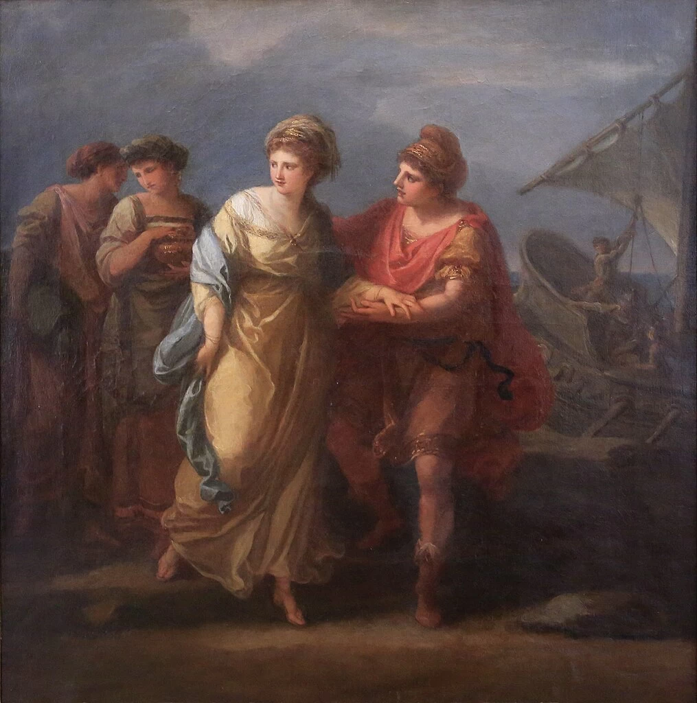 Angelika Kauffmann - 116, Paride ed Elena fuggono dal palazzo di Menelao, Bündner Kunstmuseum